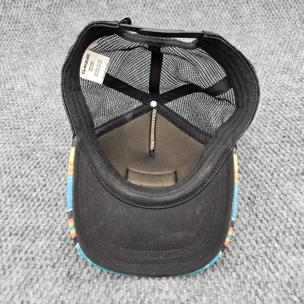 Dakine Women's Multi Color Striped Foam Mesh Trucker Snapback Hat Ball Cap - Picture 6 of 7